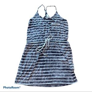 Dakine Blue & White Striped Beach Dress size Small